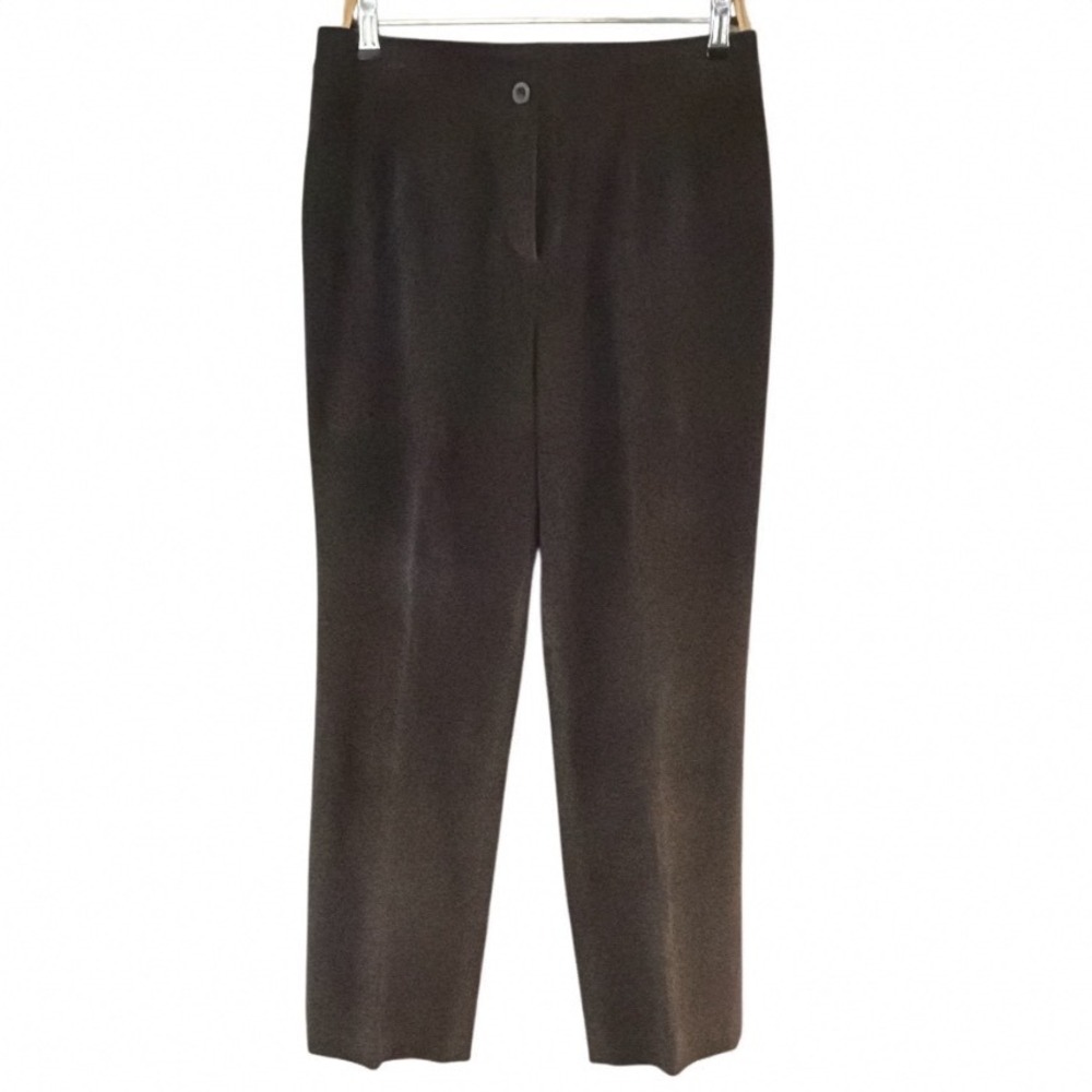 Escada Brown Corduroy Straight Leg Pants Cotton Modal Stretch‎ Size 40 Slovenia